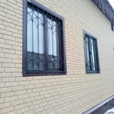 Сварная решетка черного цвета, узор - ромбы фото 2